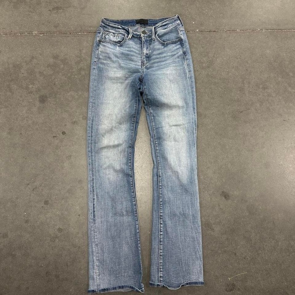 *SOLD* light wash Buckle black blue denim faded bootcut jeans Size [27x34]